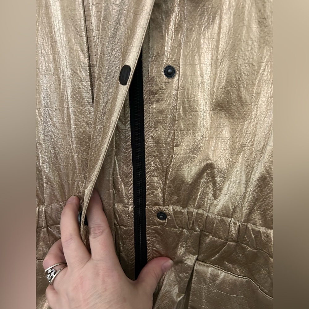 Nikki Jones Montreal Gold Metallic Women's Coat - Picture 5 of 11